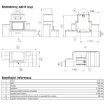 Kachlová pec ABX Pegas hnědá, levá
